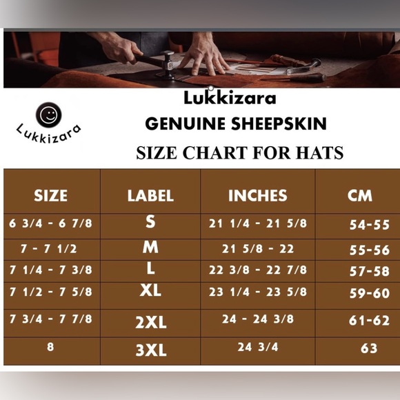Winter Leather Hat Shearling Sheepskin Fur Beanie Hat Skull Hat main image 4